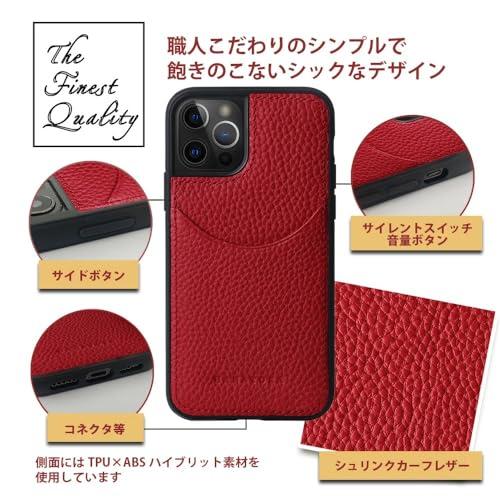 HANATORA iPhone15Pro ケース 本革 耐衝撃 スマホケース スマホ コードホルダー 付き シュリンクカーフレザー ギフト マグネットなし アイシーブルー｜trust-mart-honten｜03