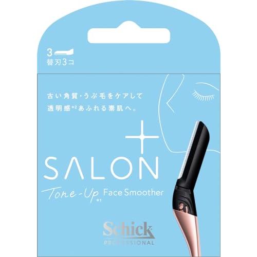 シック Schick ハイドロシルク サロンプラス トーンアップ フェイススムーサー 替刃3コ入 カミソリ（Yahoo!・TRUST-mart本店）