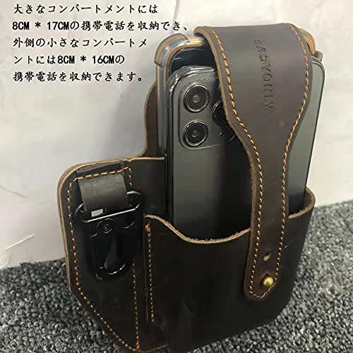 2台収納ベルトポーチメンズ 革 スマホ ベルトケースレザー2台収納ベルトiphoneホルスター革スマホ2台持ちケース携帯ケース ベルト通し付き Trustbdb53d3df0 トラストワン 通販 Yahoo ショッピング
