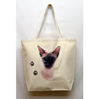猫 猫柄 キャット シャムネコ シャム ねこ ネコ 猫グッズ トートバッグ エコバッグ マイバッグかわいい おしゃれ レディース メンズ 男女兼用 大きめ 動物 008 011 犬と動物 トラストワンポイント 通販 Yahoo ショッピング
