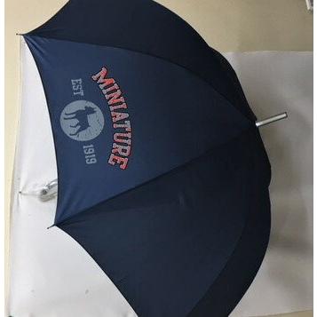 ミニチュアピンシャー（シルエット＆ロゴ)/ミニピン 傘 65cm 直径110cm レディース メンズ 男女兼用 雨傘 かわいい おしゃれ 梅雨 レイングッズ UVカット 耐風｜trust-wanpoint