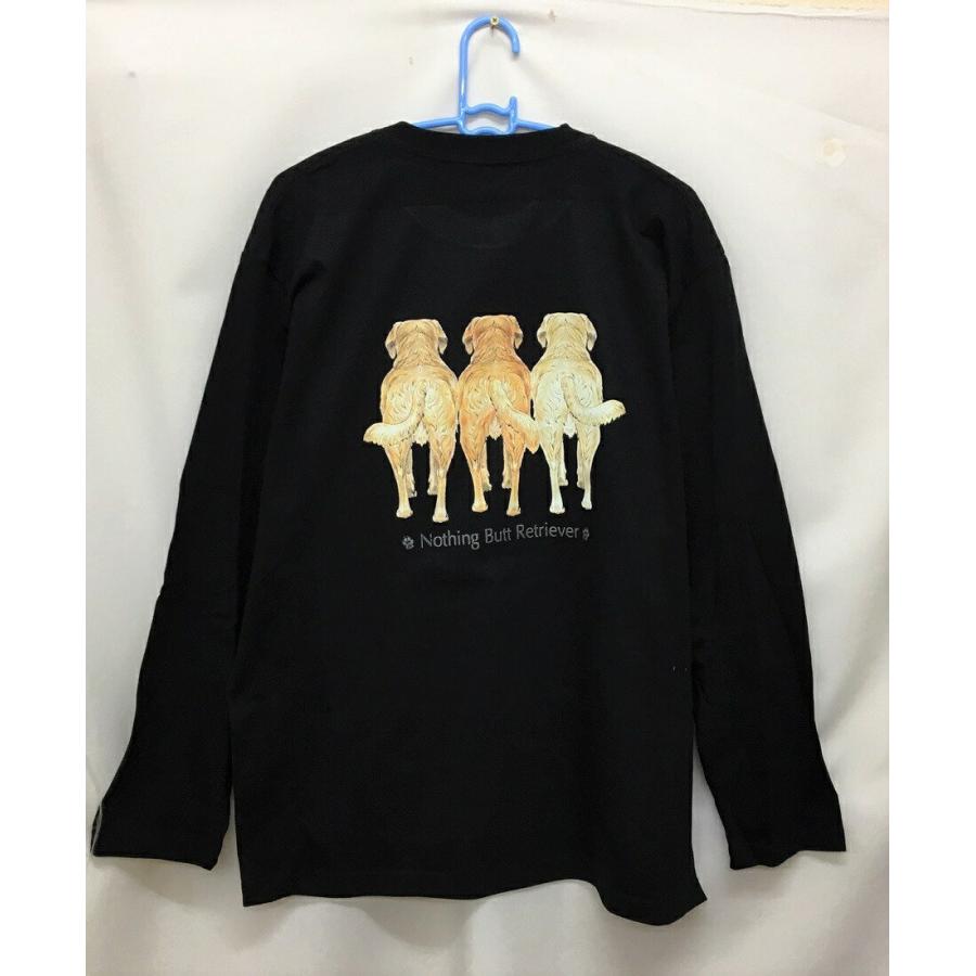 ゴールデンレトリーバー 後ろ姿 長袖 Tシャツロンティー 丸首型 クルーネック 綿100 トップス 服 レディース メンズ シンプル かわいい おしゃれ ドッグ 犬 犬と動物 トラストワンポイント 通販 Yahoo ショッピング
