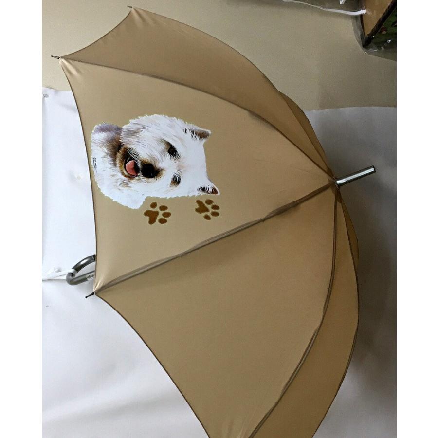 アラスカンマラミュート（ハート) 傘 65cm 直径110cm レディース メンズ 男女兼用 雨傘 かわいい おしゃれ 梅雨 レイングッズ UVカット 風に強い 耐風 犬柄 いぬ｜trust-wanpoint｜08