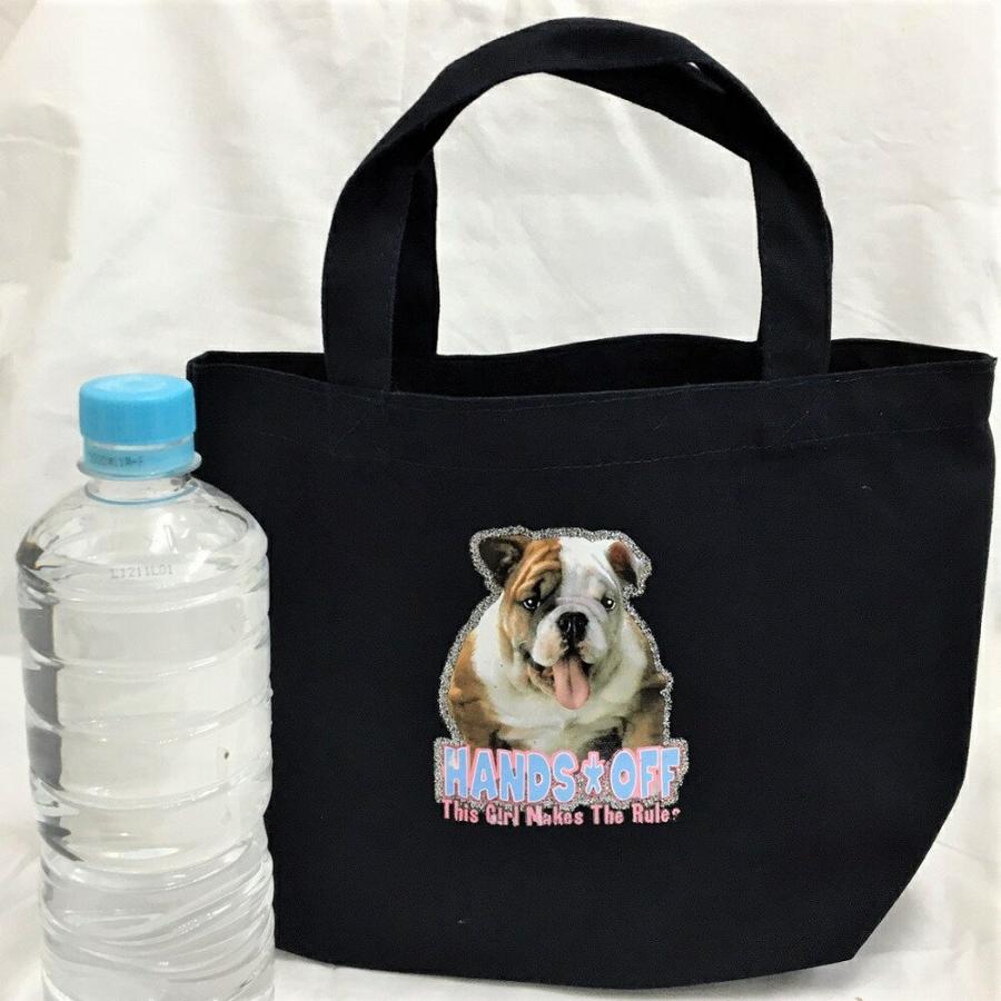 ブルドッグ Bull dog Sサイズ 厚手 トートバッグ （小）No.2 お散歩