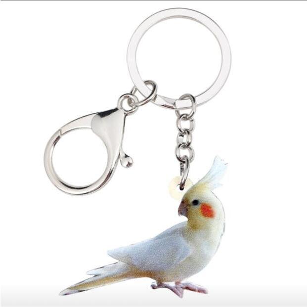 キーホルダー オカメインコ オカメグッズ ルチノー アクリル ことり