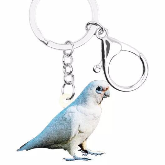 キーホルダー アカビタイムジオウム インコグッズ アクリル オウム トリ とり 鳥 バード Bird 鳥雑貨 オーナーグッズ かわいい 輸入 キーチェーン プリント 犬と動物 トラストワンポイント 通販 Yahoo ショッピング