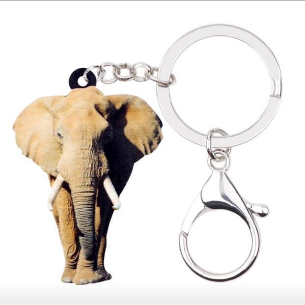 ストラップ ゾウ 動物占い 新品未使用 エレファント ゾウ 象 キーホルダー ゾウグッズ アクリル 野生動物