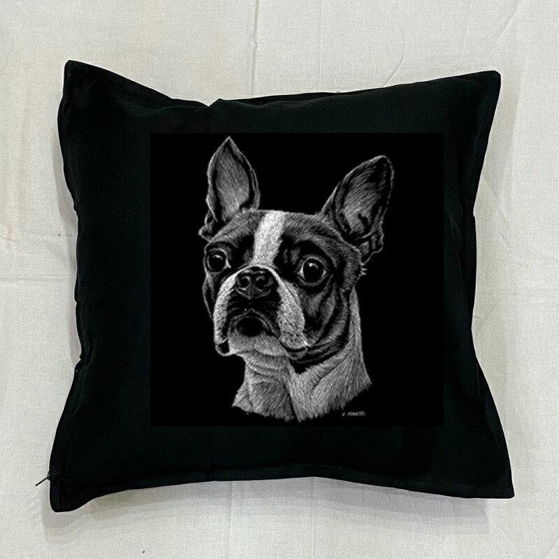 ボストンテリア クッション New 50ｘ50cm 大きめ ビッグサイズ 洗える かわいい おしゃれ 犬柄 いぬ 犬プリント 雑貨 犬グッズ 犬プリント 動物 オーナーグッズ Cus B1 2125 犬と動物 トラストワンポイント 通販 Yahoo ショッピング