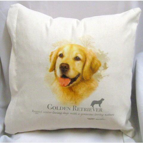 ゴールデンレトリバー レトリーバー クッション NEW 50x50cm