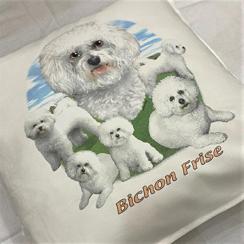 ビションフリーゼ クッション New 50ｘ50cm 大きめ ビッグサイズ 洗える かわいい おしゃれ 犬柄 いぬ Dog ドッグ 犬プリント 雑貨 犬グッズ 犬プリント 動物 Cus Wb1 2185 犬と動物 トラストワンポイント 通販 Yahoo ショッピング