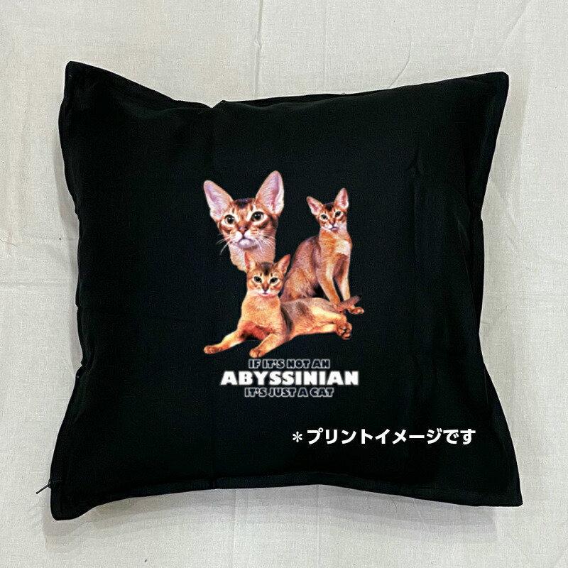 キャット cat アビシニアン クッション NEW 50x50cm 大きめ