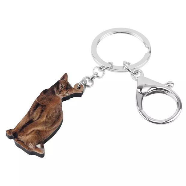 アビシニアン キャット ネコ 猫 キーホルダー ネコグッズ
