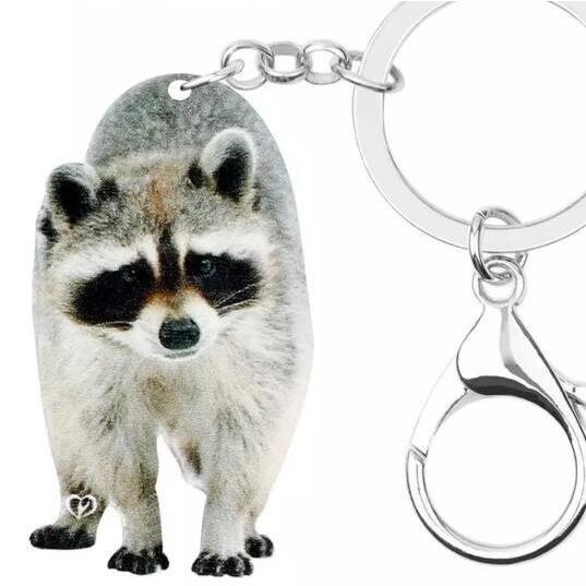 【新品・未使用】アライグマ　スウェット　アクリルキーホルダー　3点セット アクリルキーホルダー フライングスーツ4種セット – 合同会社か