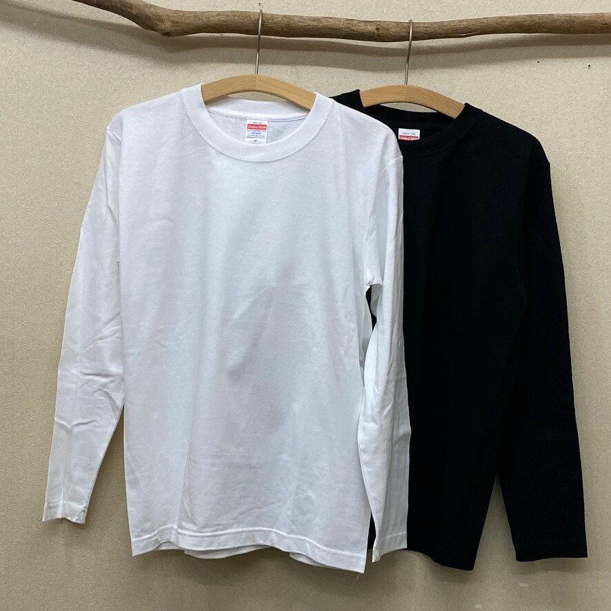 ウルフ 長袖 tシャツロンティー 丸首型 クルーネック 綿100