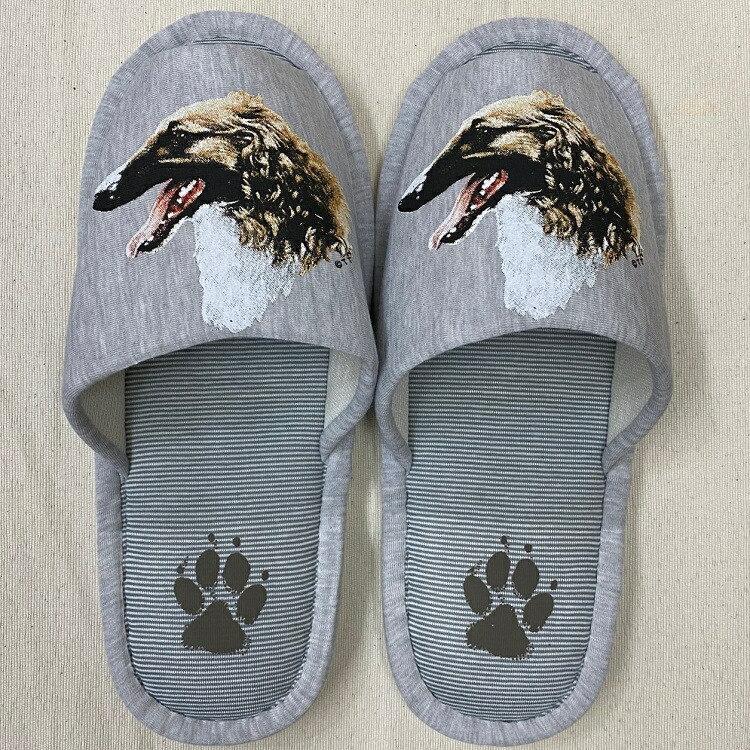 ボルゾイ スリッパ 洗える 男女兼用 グレー ストライプ 丸洗い ウォッシャブル ルームシューズ かわいい おしゃれ 来客用 すりっぱ 室内履き 新生活 オフ会 Slp0005 犬と動物 トラストワンポイント 通販 Yahoo ショッピング