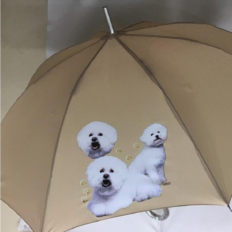 ビションフリーゼ 傘 耐風 ワンタッチ ユニセックス レイングッズ 梅雨 犬グッズ いぬ Dog 犬プリント Uvカット Umbdog0028 犬と動物 トラストワンポイント 通販 Yahoo ショッピング
