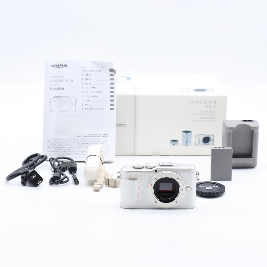 ショット数1644回 OLYMPUS ミラーレス一眼カメラ PEN E-PL10 ボディー ホワイト | 