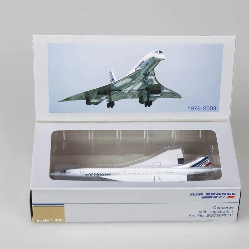 ダイキャスト 1/400 完成品 コンコルド エールフランス 飛行機モデル 