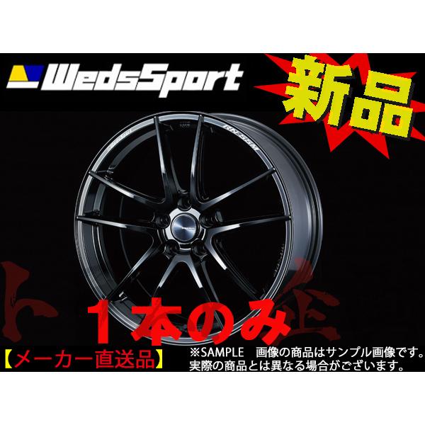 WEDS ウェッズ スポーツ WedsSport RN-55M 18x8.0 35 5H/114.3 GLOSS BLACK アルミ ホイール 1本 72950 トラスト企画 (179131750