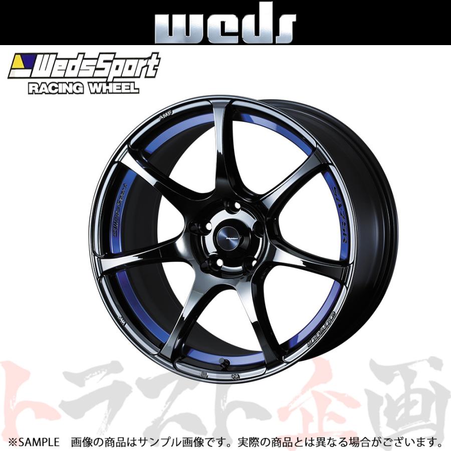 ウェッズスポーツ SA35R 18インチ ブラック/ブルー ホイール WEDS（ウェッズ） スポーツ WedsSport SA-75R 18 x 7.5 35 5H/114.3