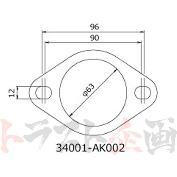 HKS（エッチケーエス） 即納 汎用 マフラーガスケット 60パイ 楕円