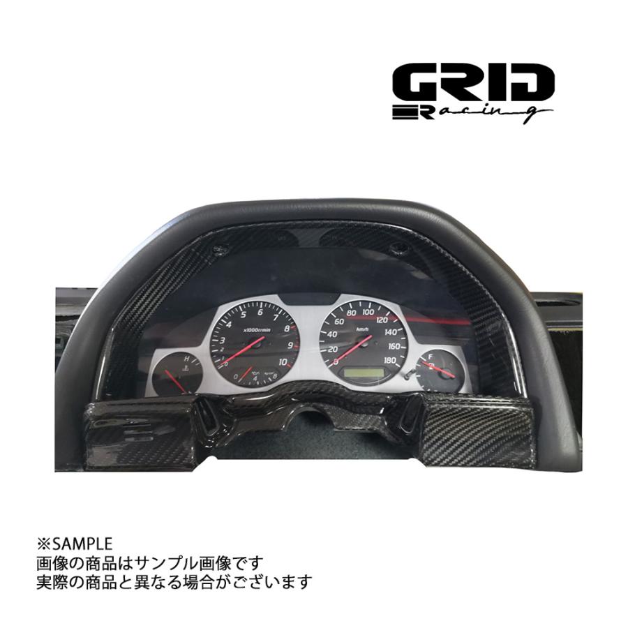 GRID RACING R34 用 メーター カバー（ ドライ カーボン ） MC-34-DCF