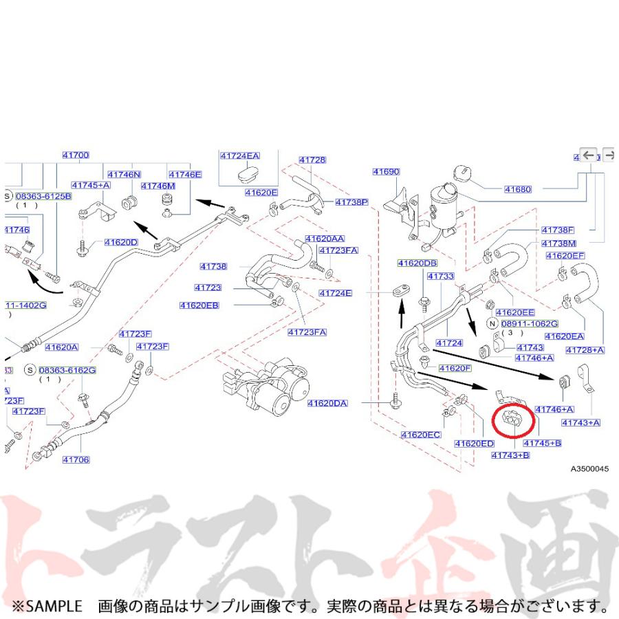 NISMO ニスモ ヘリテージ パイピング クリップ スカイライン GT-R R32/BNR32 RB26DETT 41743-RHR20 (660152054｜trustkikaku4｜02