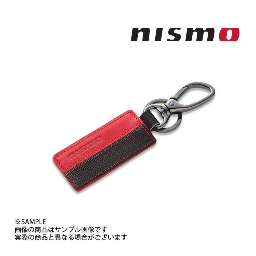 NISMO ニスモ レザー キーホルダー レッド × ブラック KWA10-50R20