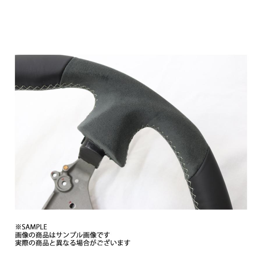 MINE'S マインズ レザー ステアリング 355mm グレー ステッチ