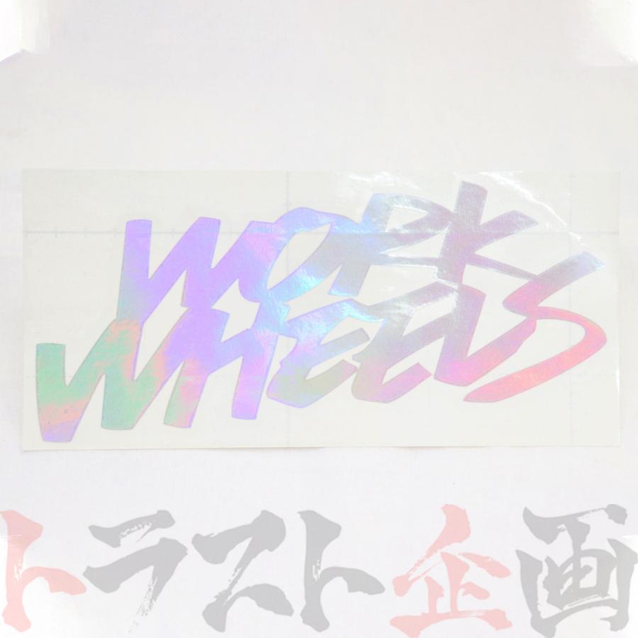 WORK ワーク ホログラム ステッカー 2LINE オーロラ 120mm 240124