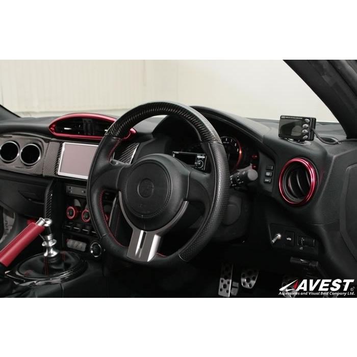 トヨタ 86 スバル BRZ エアコン ダクト ベゼル レッド / ZN6 ZC6 内装 インテリアパネル パーツ 空調 吹き出し口