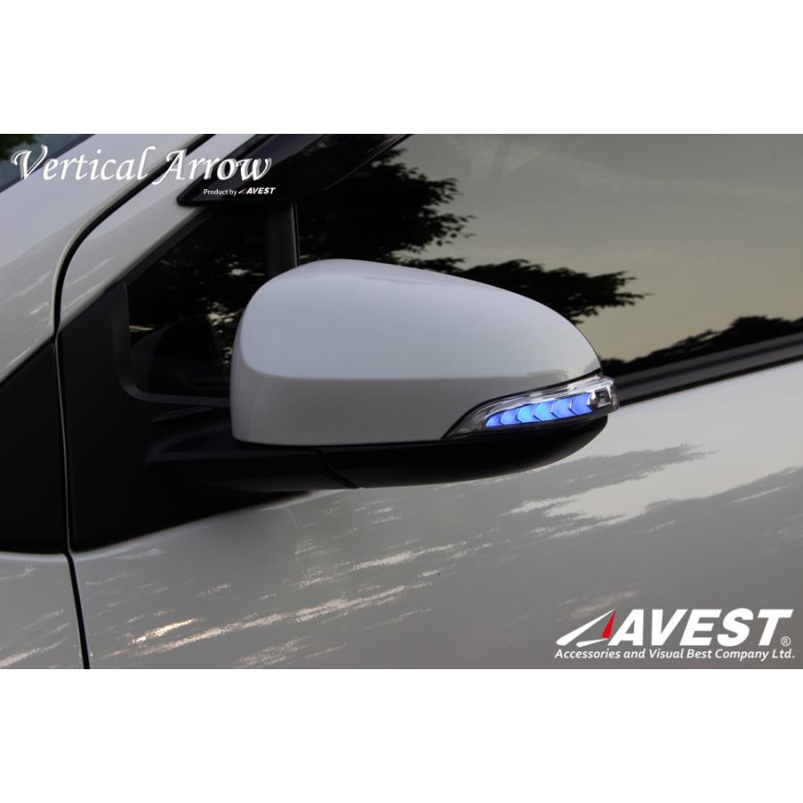 アクア NHP10 ヴィッツ NCP130 ドアミラー ウインカー 流れる LED カスタム パーツ AQUA VITZ AVEST