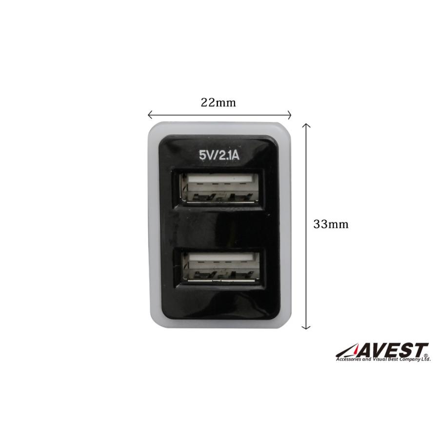 Usb充電ポート 増設 トヨタ Aタイプ 5v充電用 2 1a 2ポート ハイエース0系4型など 汎用 内装用品 車内用電装用品 携帯充電器 急速 充電 Av Usb 1 Jack Parts 通販 Yahoo ショッピング