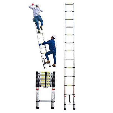 メール便指定可能 伸縮はしご 最長5m耐荷重150kg スーパーラダー 日本