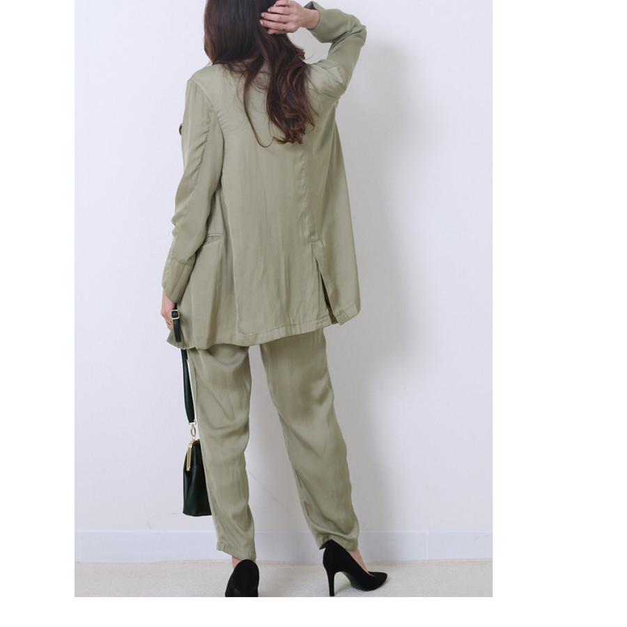 セットアップ ノーカラー ジャケット パンツ 2点 セットアップ ノーカラー ジャケット パンツ 2点