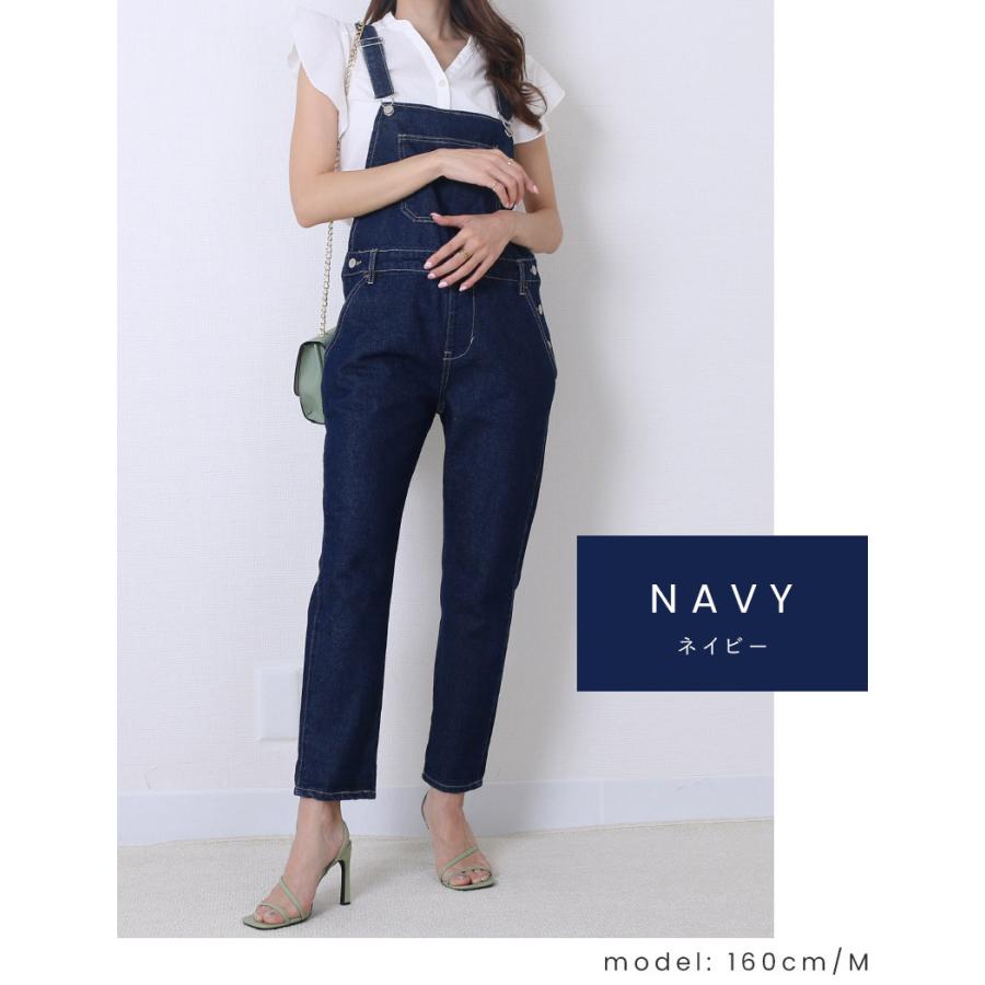 サロペット レディース デニム オールインワン コンビネゾン オーバーオール ジーンズ ゆったり ボトムス パンツ おしゃれ きれいめ Wsl Z Fetch 通販 Yahoo ショッピング