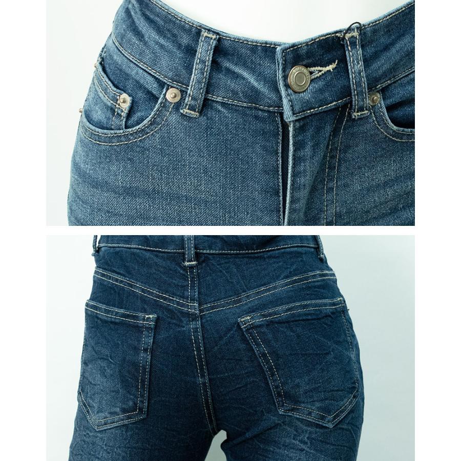 デニム レディース デニムパンツ クロップドパンツ クロップド