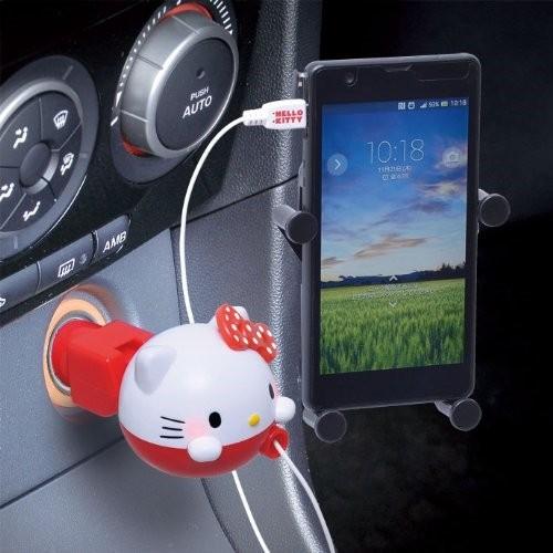 車用 ハローキティ 充電器 KT463 | スマートフォン スマホ 充電