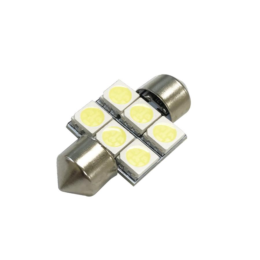 アークス ライト 車 ルームランプ LED ルーム球 ホワイト SMD6灯 1個