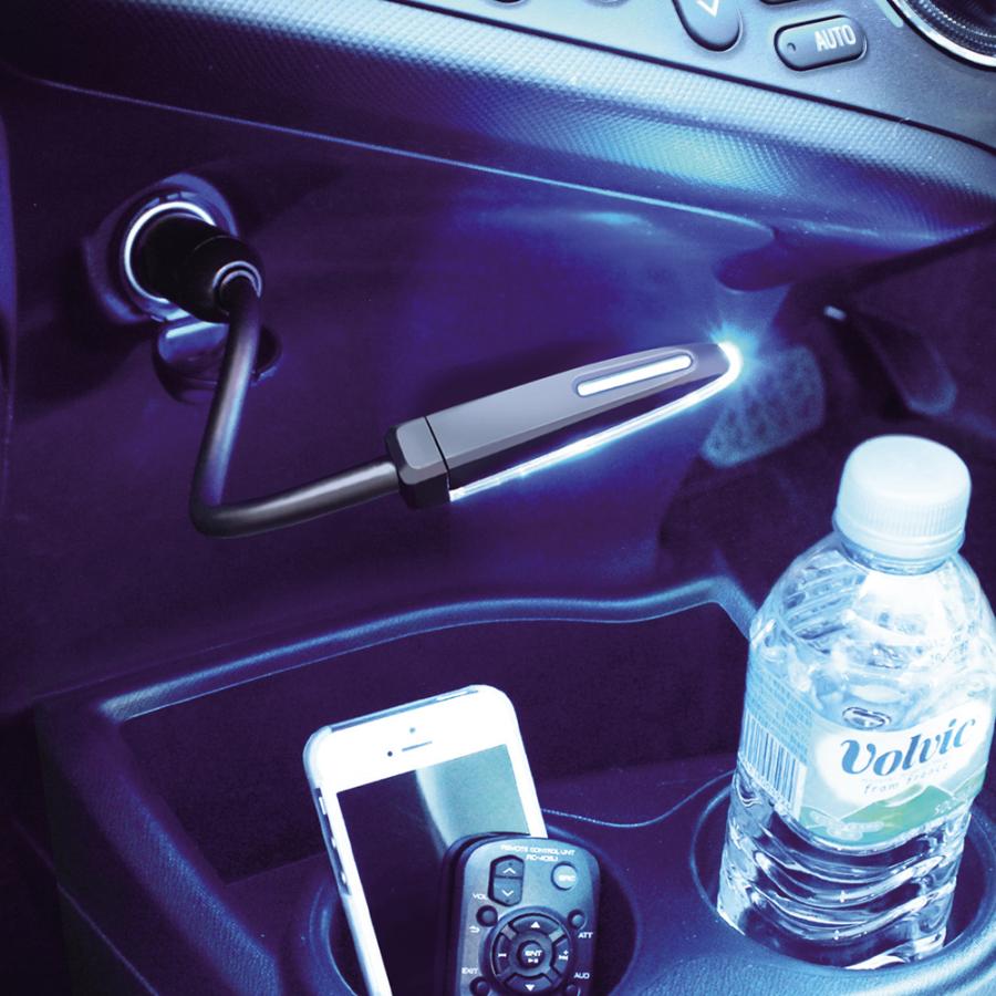 ヤック PZ-616 シンプルライト 4 | ブルー光 シンプル シガーソケット