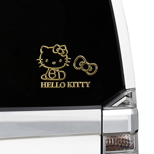 KT546 ハローキティ エンブレムステッカー : カー専門店 TRUSTY - 通販
