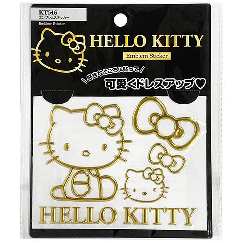 KT546 ハローキティ エンブレムステッカー : カー専門店 TRUSTY - 通販