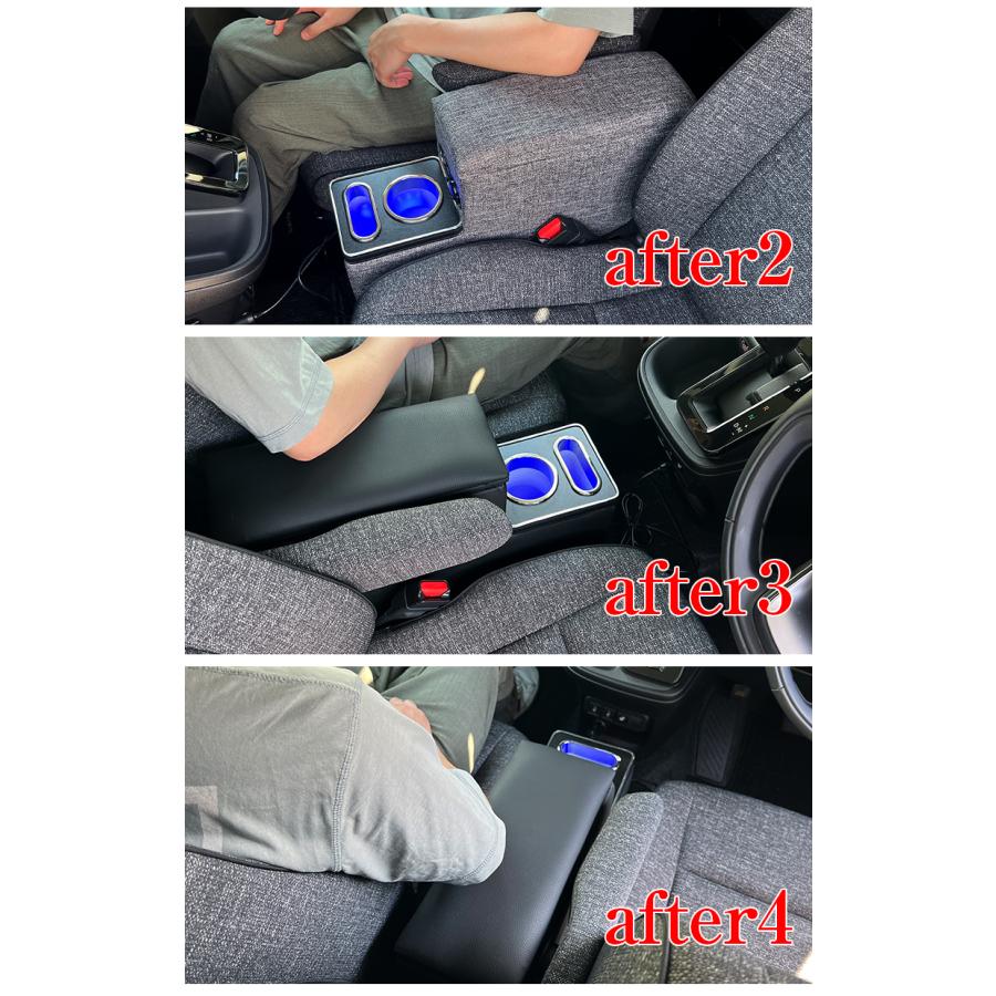 新型 シエンタ USB充電機能付き LEDコンソールボックス