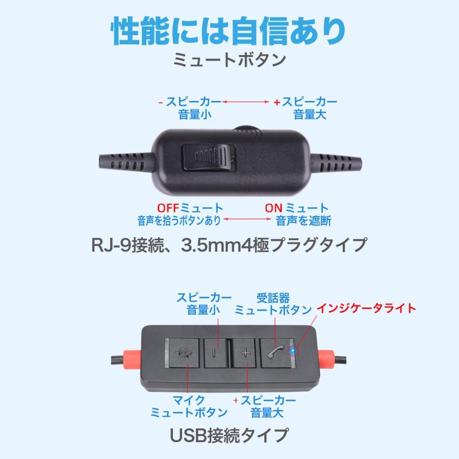 ヘッドセット マイク テレワーク usb web skype 会議 在宅勤務 コールセンター ビデオチャット使用｜try-first｜10