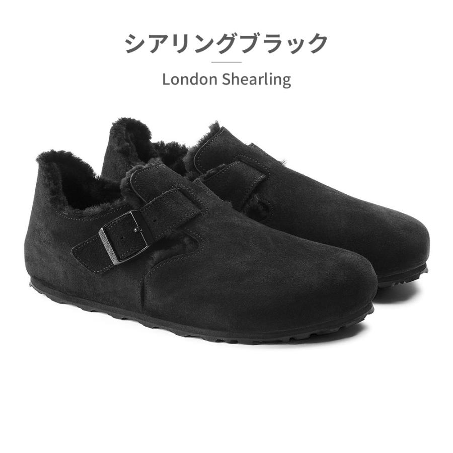 【極美品】 ビルケンシュトック London ロンドン スリッポン 黒 24.5 BIRKENSTOCK（ビルケンシュトック） スリッポン メンズ レディース