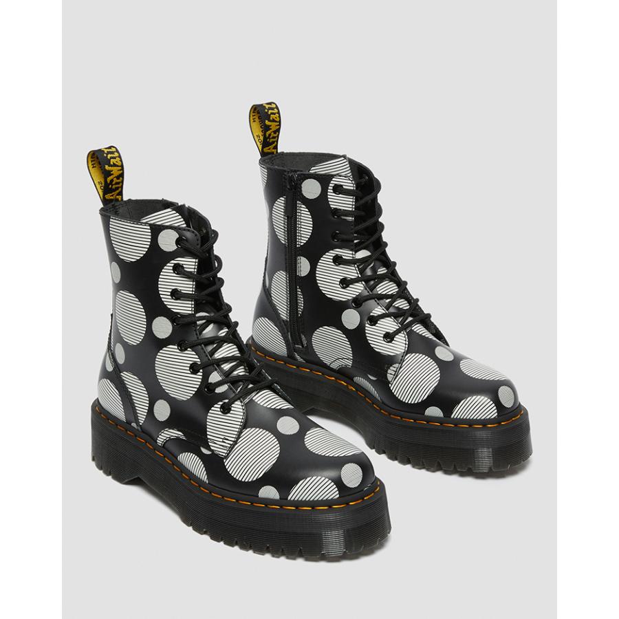 DR.MARTENS JADON 8ホール厚底 ポルカドット ブラック UK7 Dr.Martens ドクターマーチン JADON ジェイドン 国内正規品 決算