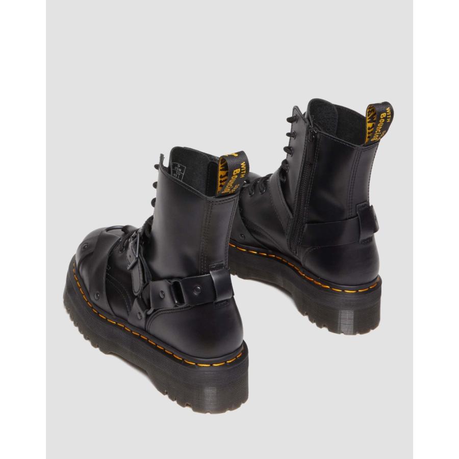 Dr. Martens 厚底 ハーネス ブーツ 黒 Dr.Martens（ドクターマーチン） 国内正規品 Dr.Martens QUAD RETRO