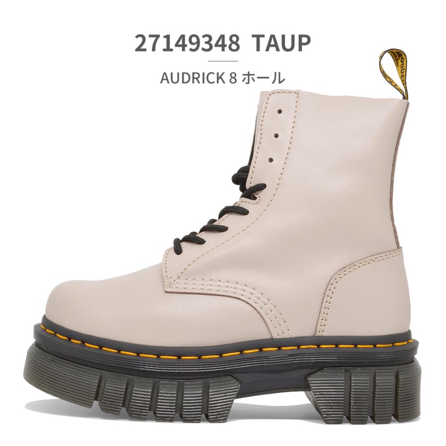 新品正規品Dr.Martens AUDRICK 8ホールブーツ24センチ箱タグ付 Dr Martens☆AUDRICK 10 ホール ブーツ☆厚底☆兼用 (Dr.Martens