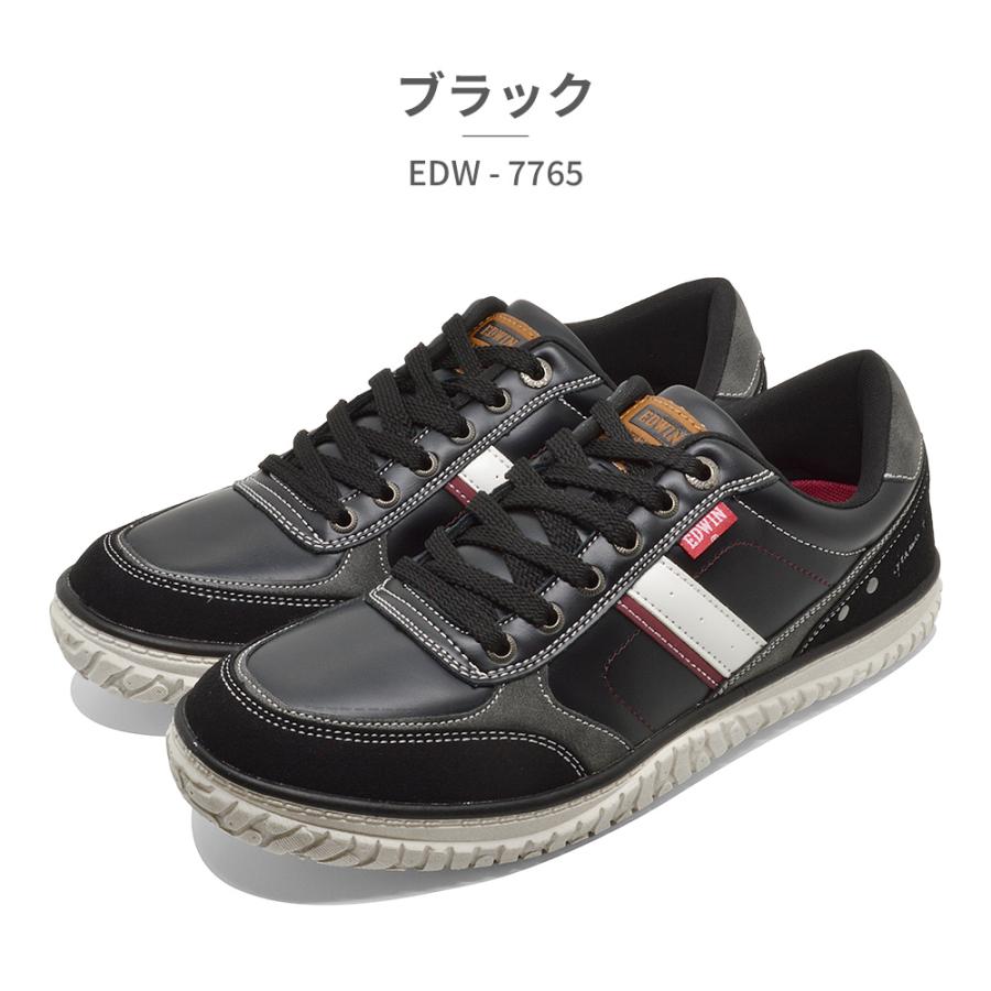 EDWIN（エドウィン） スニーカー メンズ EDW-7765 幅広 軽量 防滑 耐滑