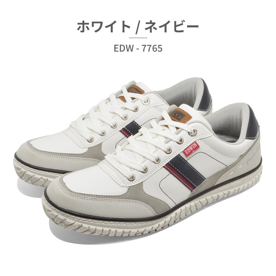 EDWIN（エドウィン） スニーカー メンズ EDW-7765 幅広 軽量 防滑 耐滑